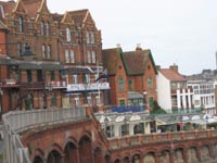 Parade of restaurants near hotel